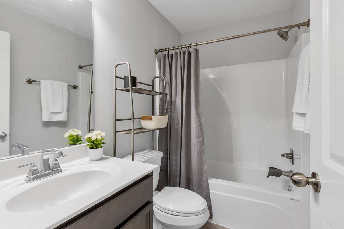 Guest Bath with Tub/Shower Combo.