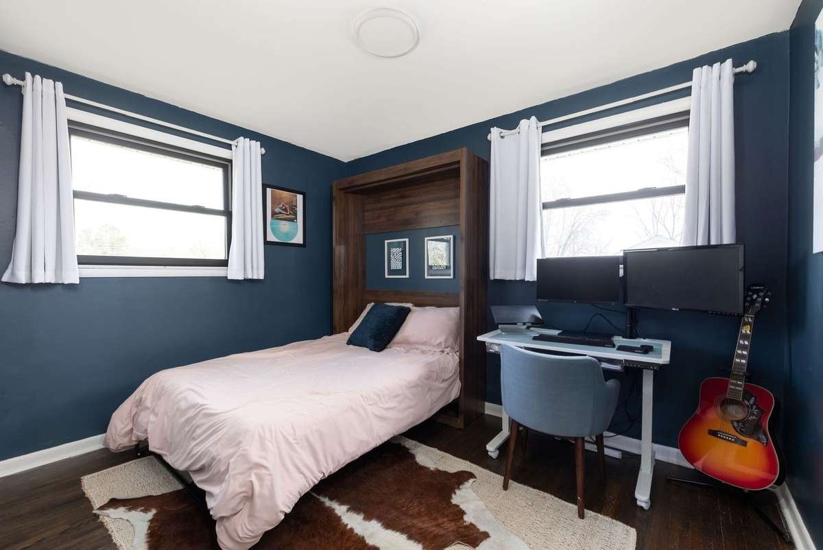 This room is being used as the guest room and office
