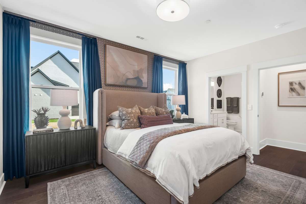 Photos shown are of a model home and are for illustrative purposes only. The actual home will vary in finishes, materials, colors, options, and upgrades. Buyers should verify all features and selections prior to purchase.