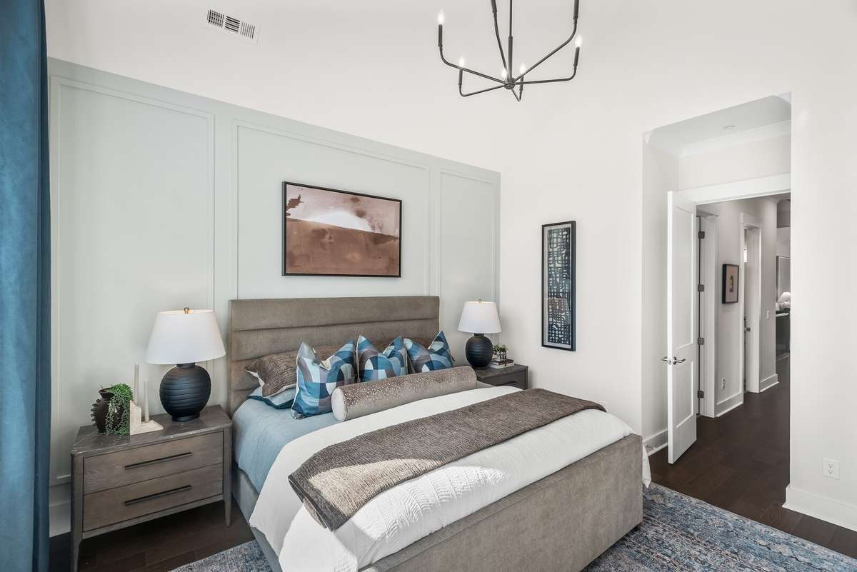Photos shown are of a model home and are for illustrative purposes only. The actual home will vary in finishes, materials, colors, options, and upgrades. Buyers should verify all features and selections prior to purchase.