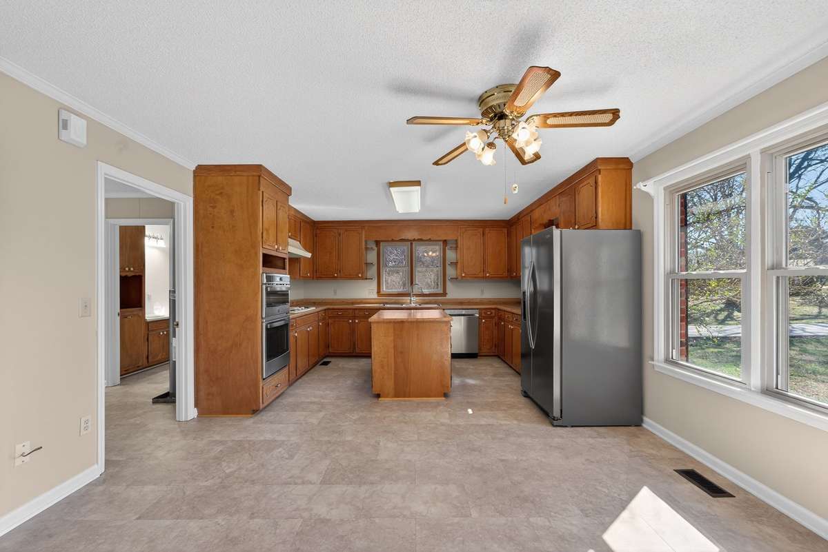 Bright open kitchen