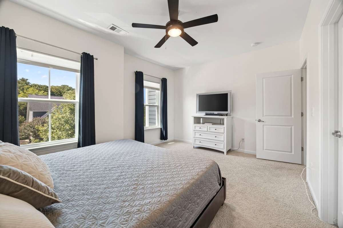 Spacious and bright.
