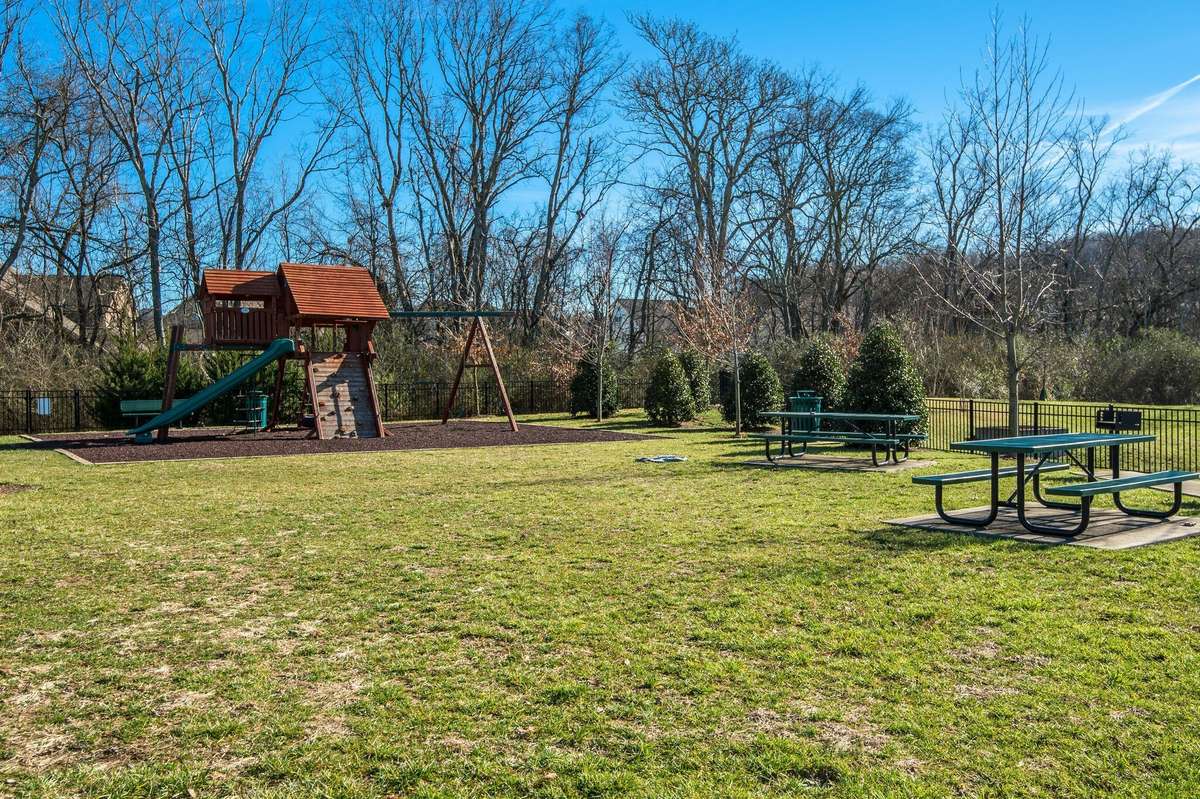 One of 2 playgrounds. This one is fully fenced!