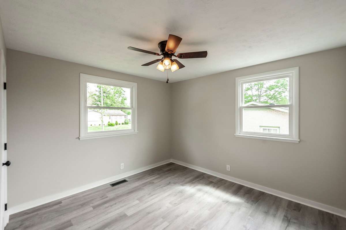 Neutral finishes & updated details make these bedrooms move-in ready & easy to personalize to any style.