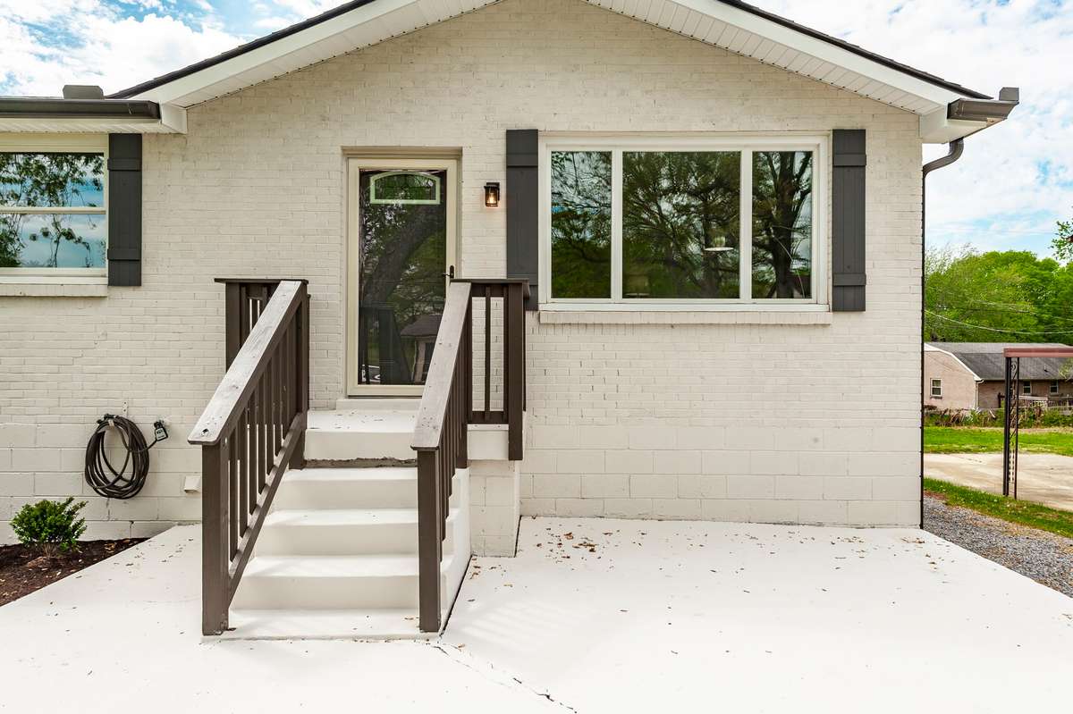 Overall, the front of the home blends classic ranch-style architecture with thoughtful updates, creating a clean, welcoming first impression.