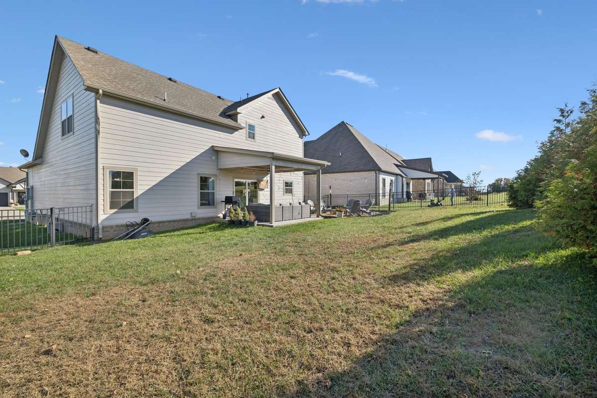 So much space to run, play, and let your imagination roam!  Flower beds, raised garden beds, a pool?  The HOA guidelines are in the media section for you to review.