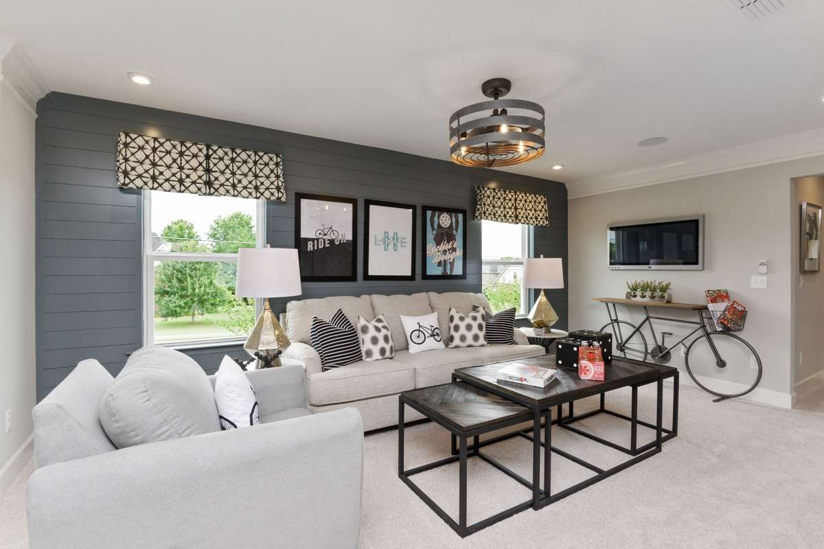Photos are of the model home. Listing is for a to be built home. Loft Area!