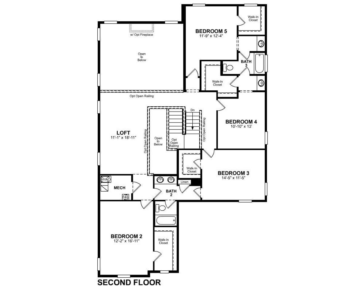 SECOND FLOOR PLAN