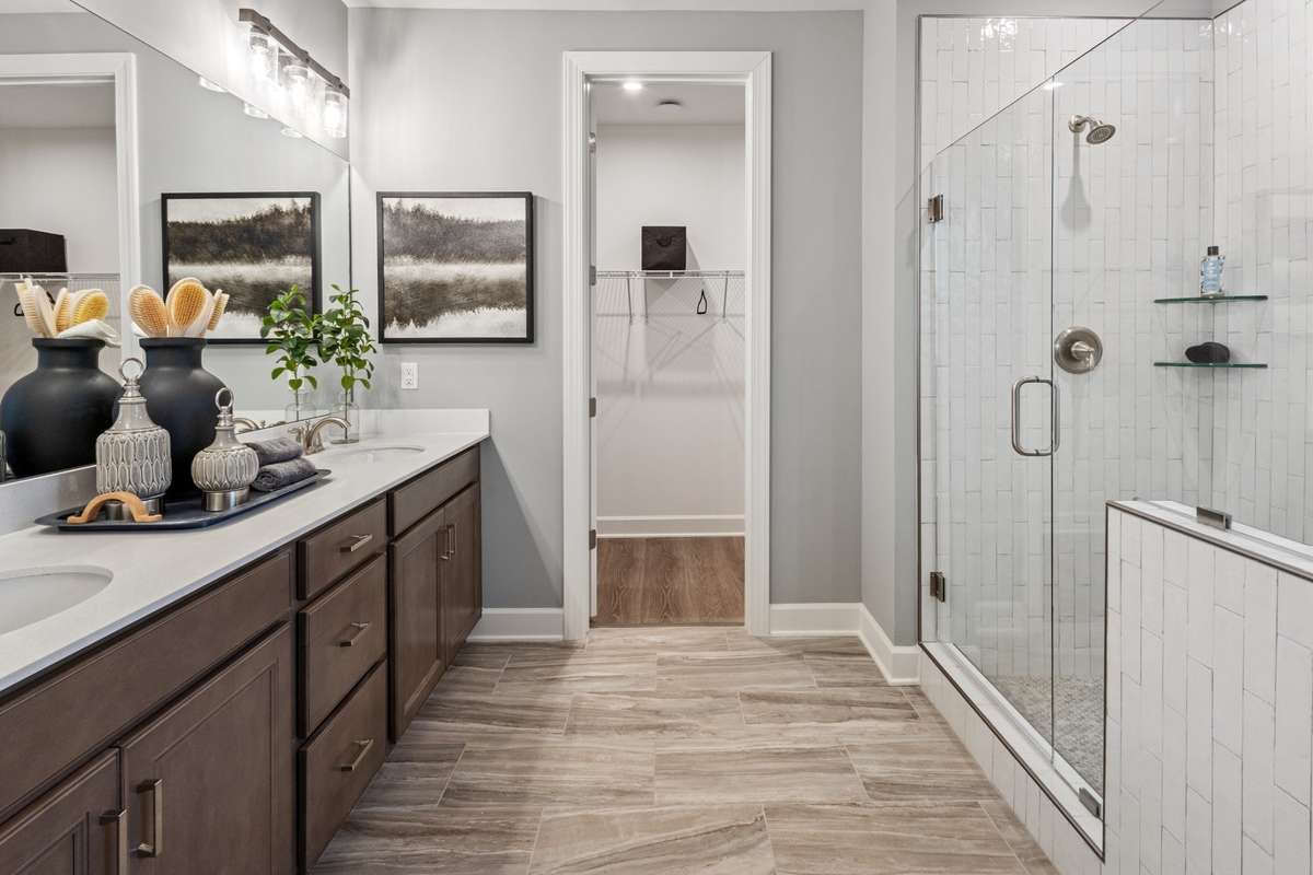 All photos are of model home