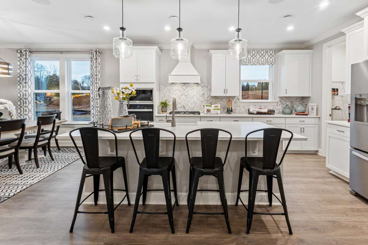 All photos are of model home