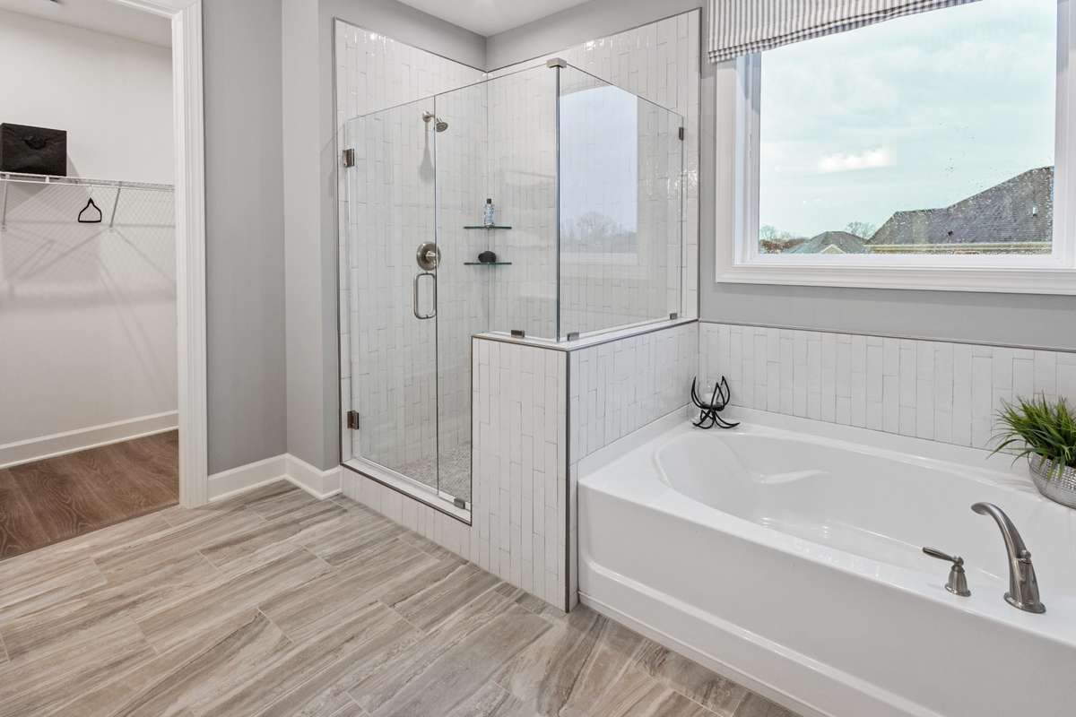 All photos are of model home
