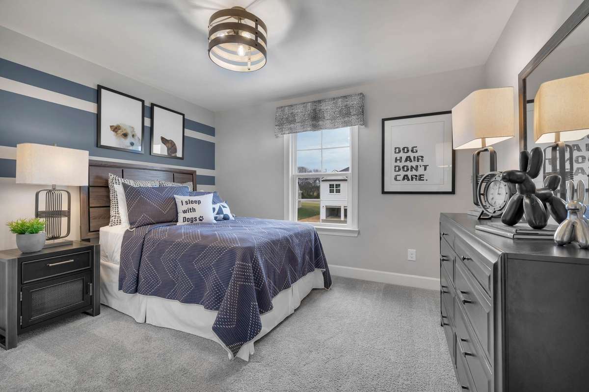 Stock Model Photo. One of three extra Bedrooms upstairs! (Not including the Primary)
