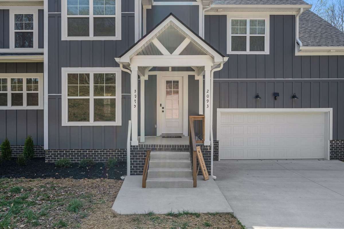 Covered entry that gives you a cozy place to arrive.