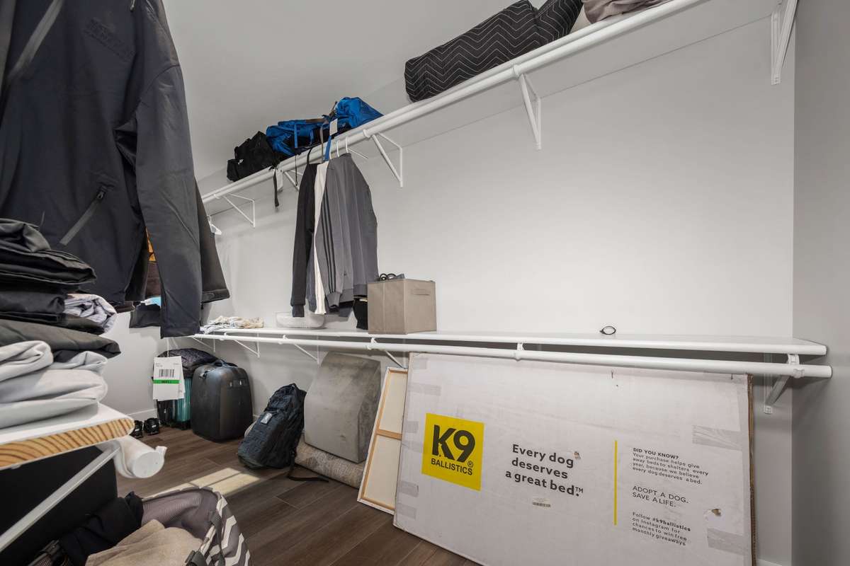 Extra large primary closet with plenty of storage.