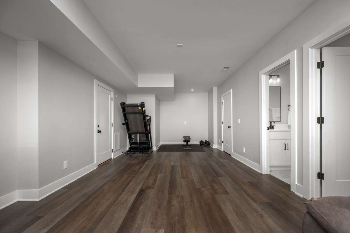 Extra space down here for workouts, relaxing, or whatever you need.