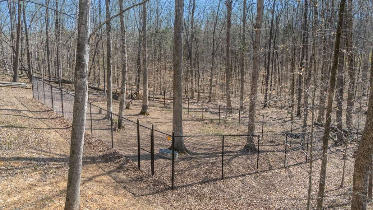 A fenced-in space ready for pets, play, or whatever you need.