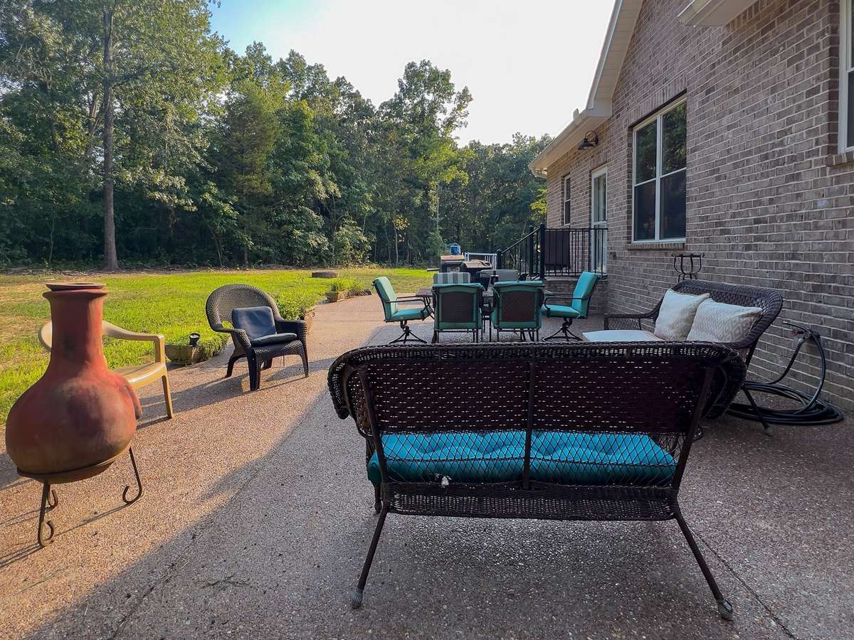 Back patio is wired for 220V and Propane Gas connection - Hot Tub, Outdoor Kitchen, Gas Grill - The options are limitless!