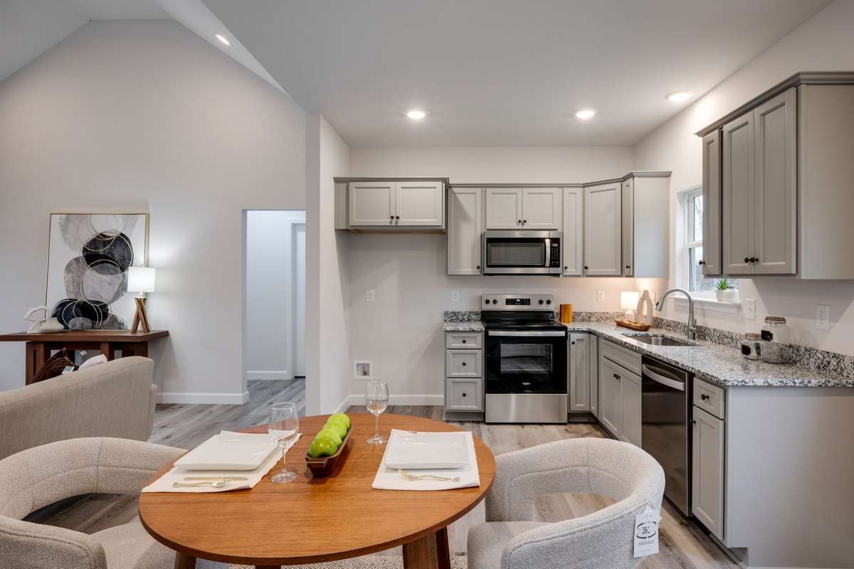 UPGRADED Stainless Steel Appliance Package
Stove, Dishwasher. Microwave