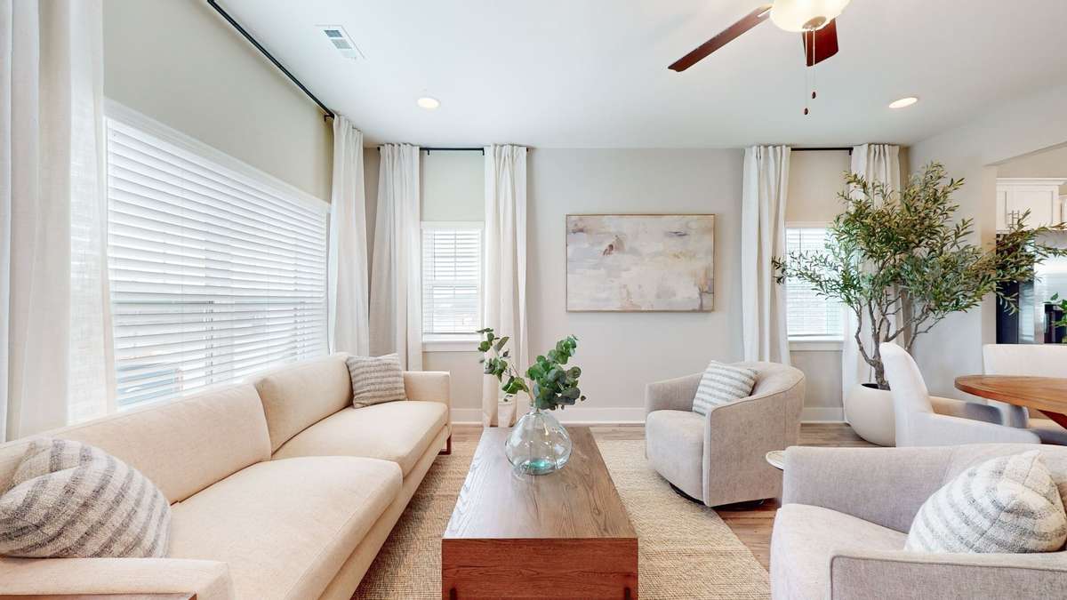 Photo is similar home in the same community - 2&3 bedroom options - MOVE IN READY - - upgrades available. Model home open Wed-Sat 10-5 & Sun 1-5. Dog Park and Playground as amenities.