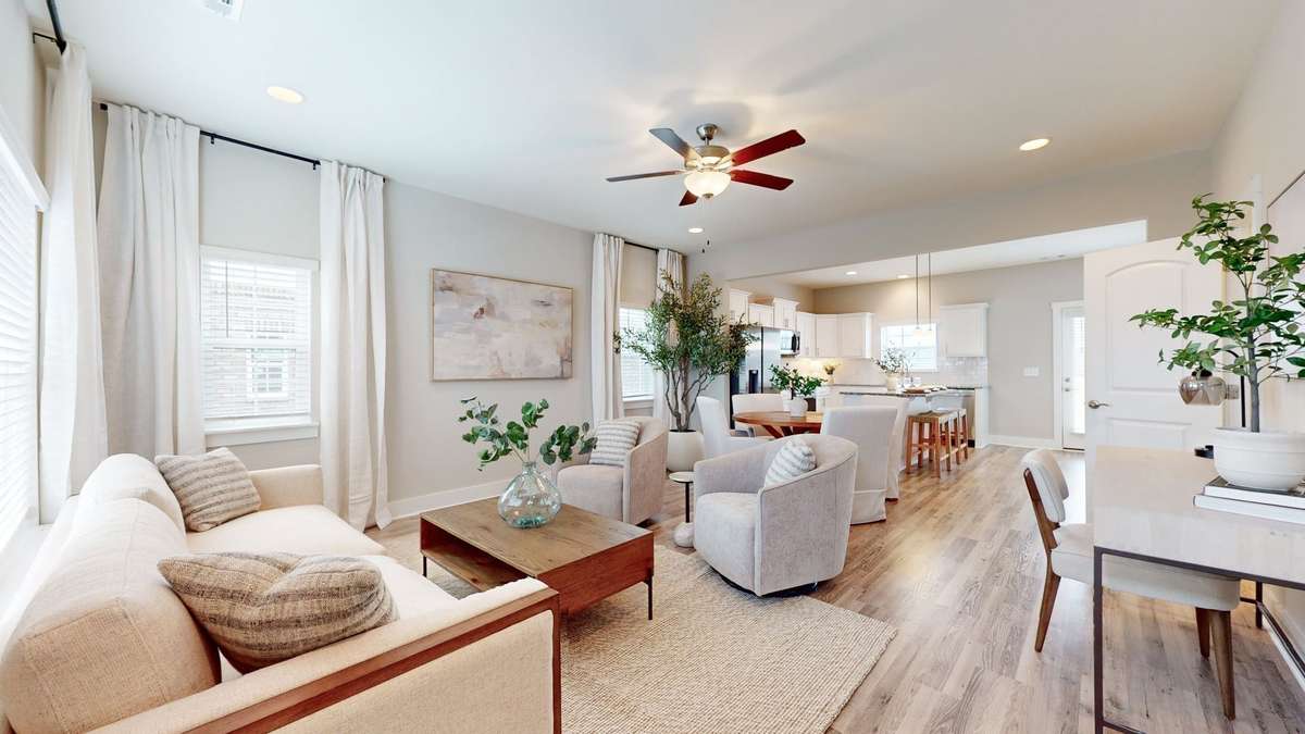 Photo is similar home in the same community - 2&3 bedroom options - MOVE IN READY - - upgrades available. Model home open Wed-Sat 10-5 & Sun 1-5. Dog Park and Playground as amenities.