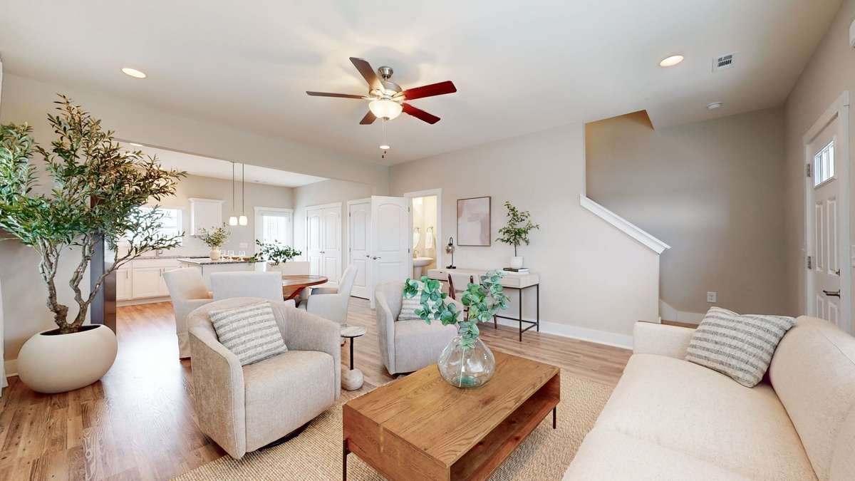Photo is similar home in the same community - 2&3 bedroom options - MOVE IN READY - - upgrades available. Model home open Wed-Sat 10-5 & Sun 1-5. Dog Park and Playground as amenities.