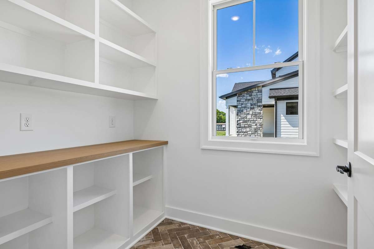 Oversized Pantry With Custom Shelving