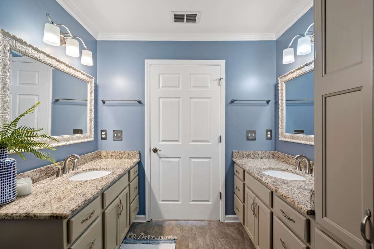 So much counter space for your morning routine!