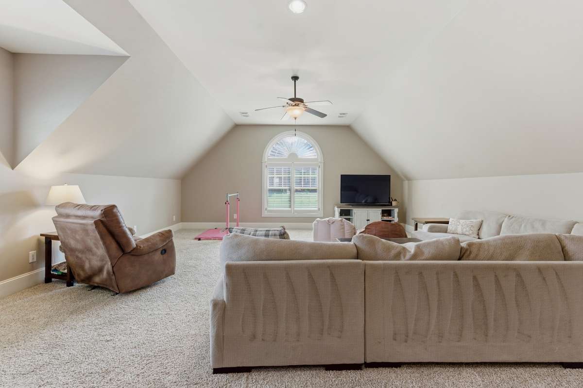 This bonus room is HUGE and has great light and plenty of room for several dedicated areas.