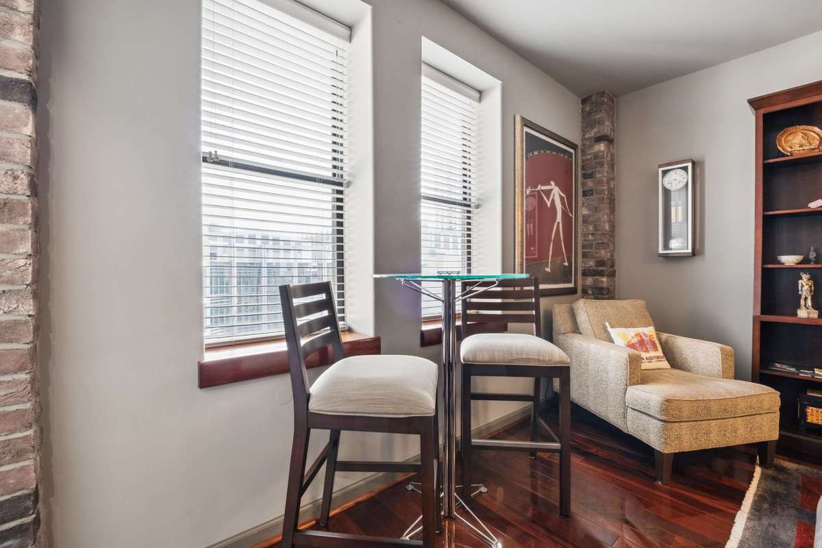 The condo features abundant natural light with unobstructed views and no nearby buildings blocking your sightline.