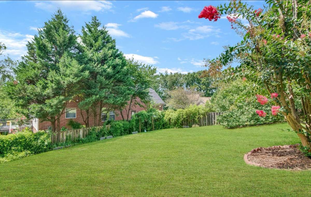 This beautiful fenced backyard is positioned for privacy, with endless possibilities.