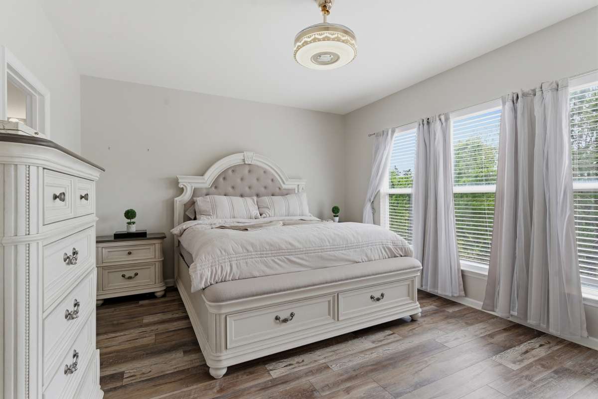 Beautiful and spacious Master Bedroom.  Lots of natural sunlight