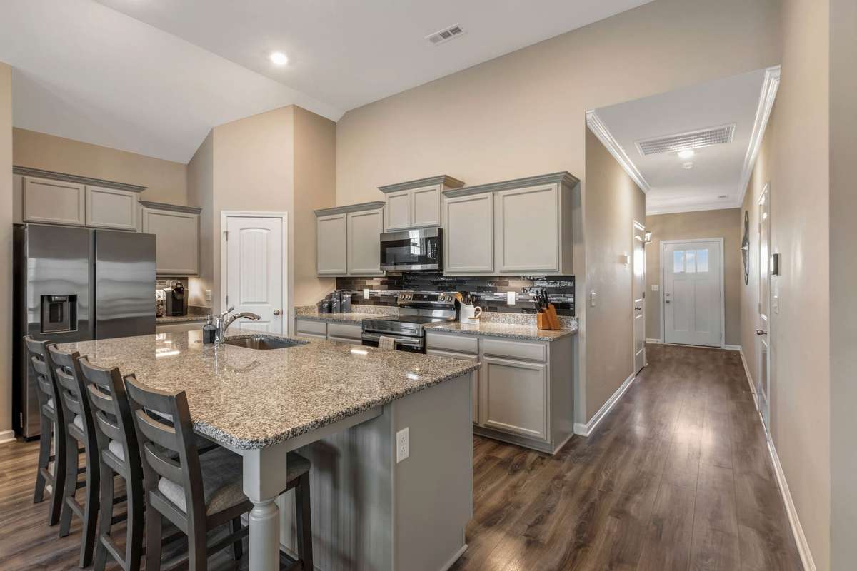 Large Island in this open concept kitchen!
