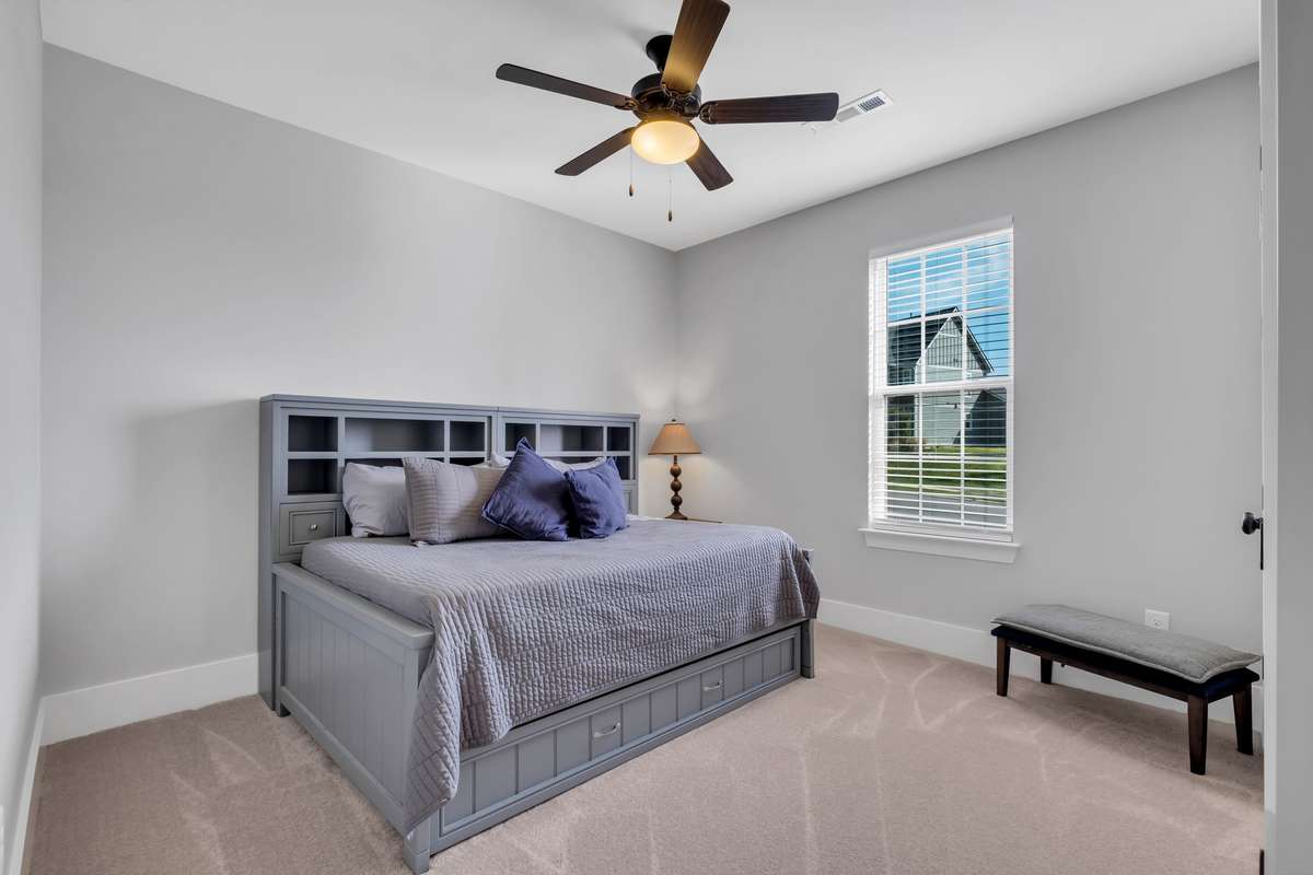 Lovely guest bedroom on main level.