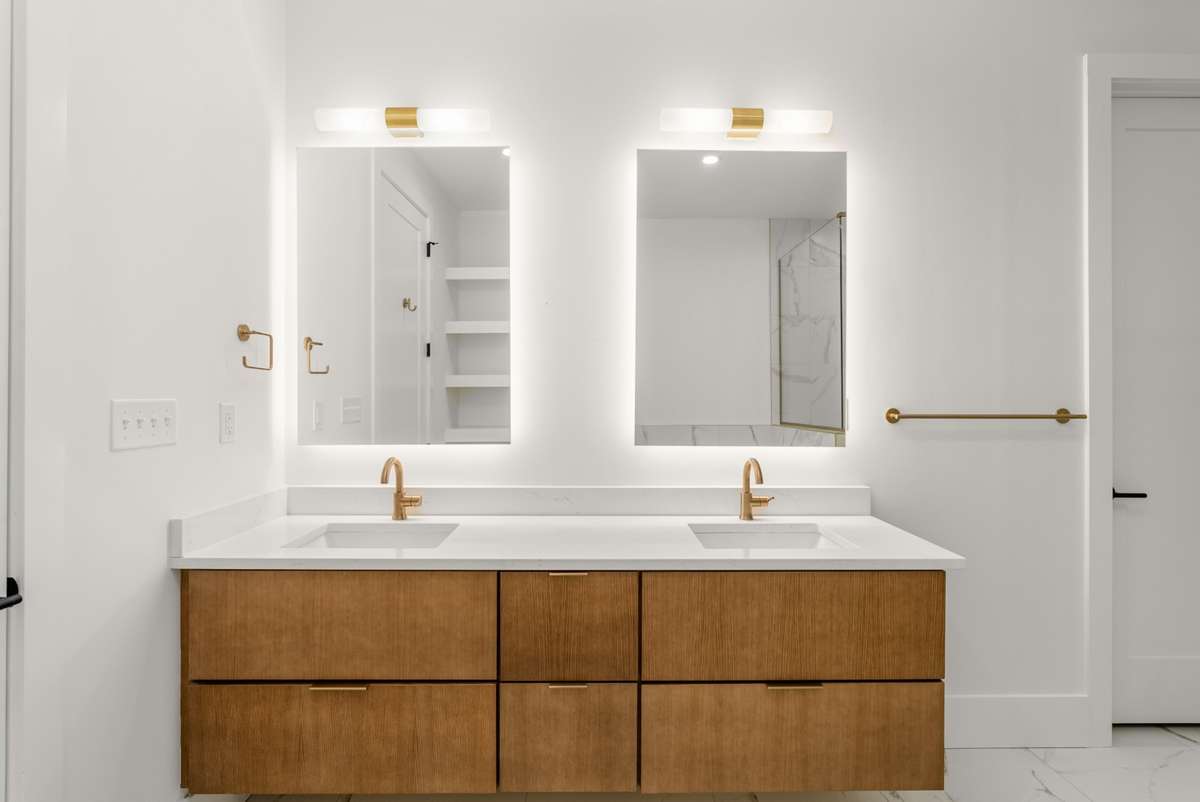 Photos are of a different floorplan with the same finish package.