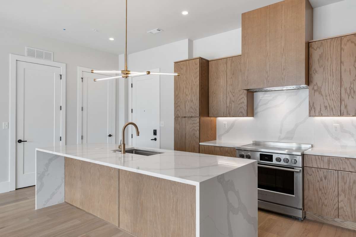 Photos are of a different unit with Finish Package A