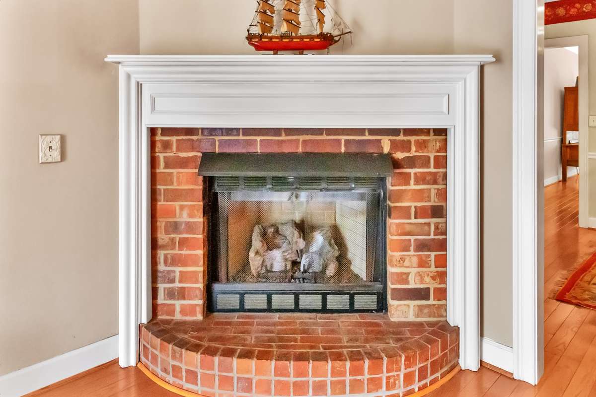 Great fireplace in the living room