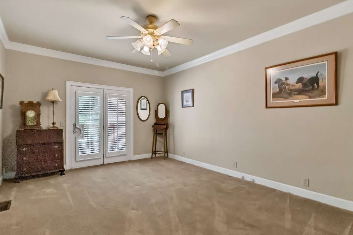 Large Primary Bedroom with Access to the Deck