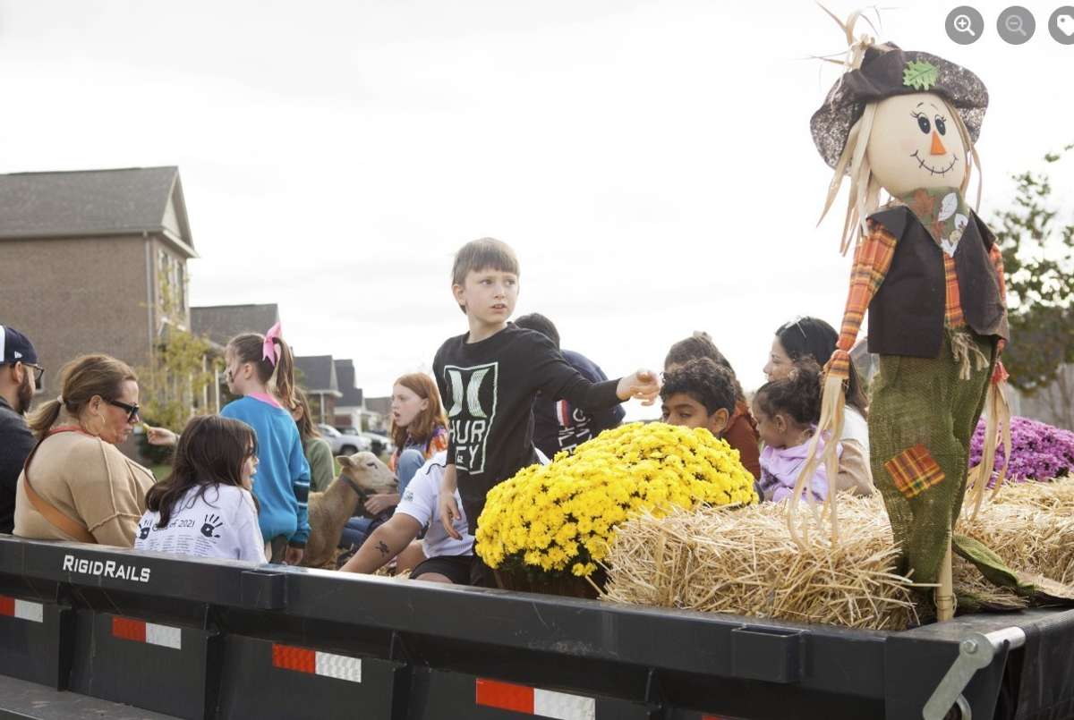 Hay rides for the fall festival too.