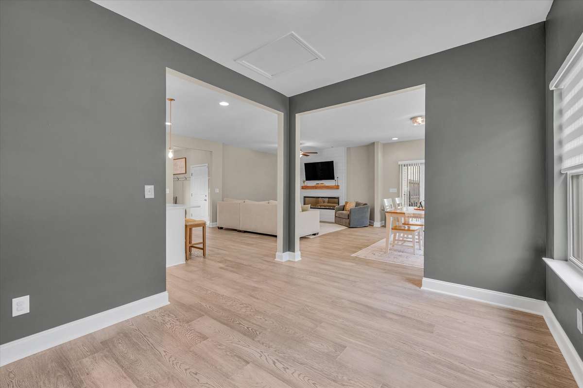 This versatile room could be used for a formal dining room, office, workout area or play area.