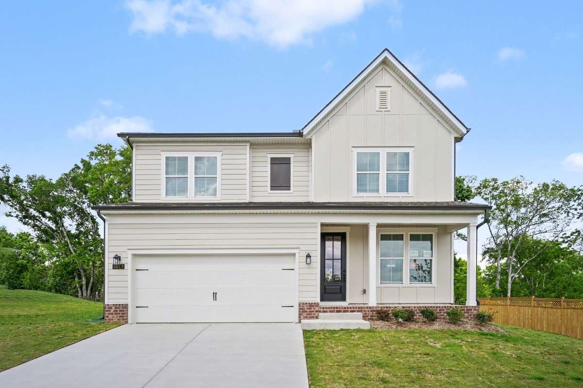 Completed Poplar Floor Plan, ready for it's new owners! Front porch perfect for your morning coffee.