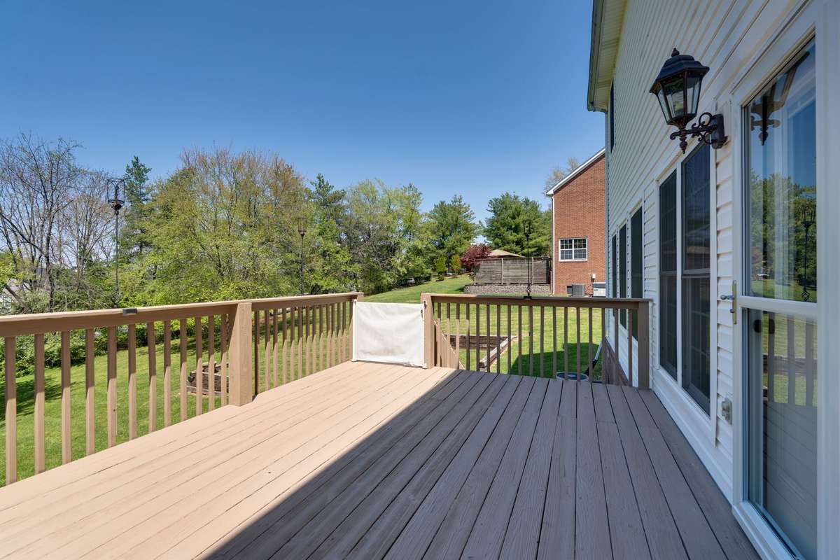 Deck freshly stained last season