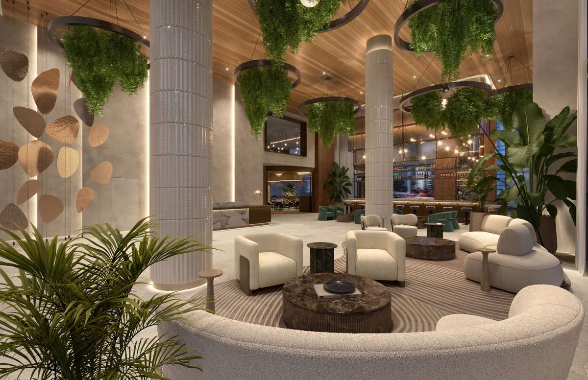 VOCE residences offer spacious studio, one, two, three-bedroom, & penthouse floor plans. Pricing subject to change without notice. Actual finishes, materials, dimensions, and features depicted in this rendering are subject to change without notice.