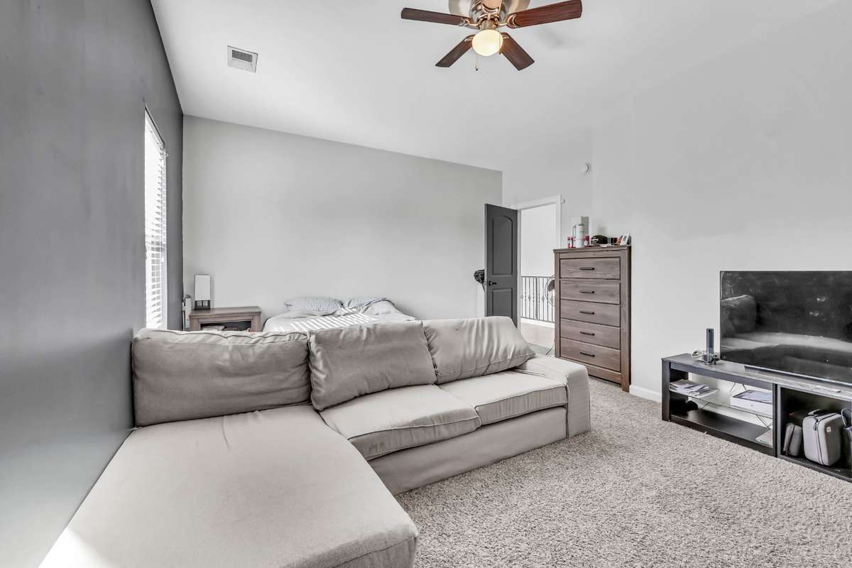 It's oversized & includes a full bath + walk in closet.