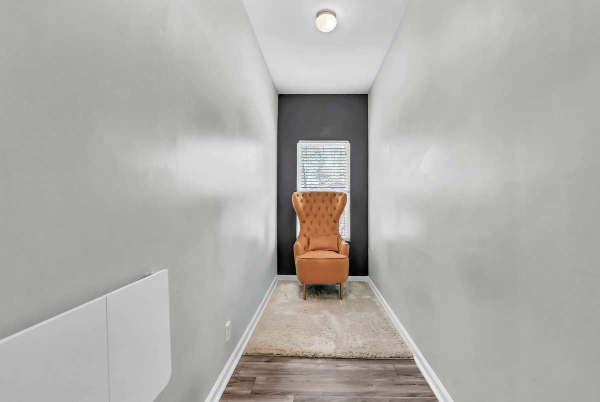 This little flex space could make a great office or additional storage space.