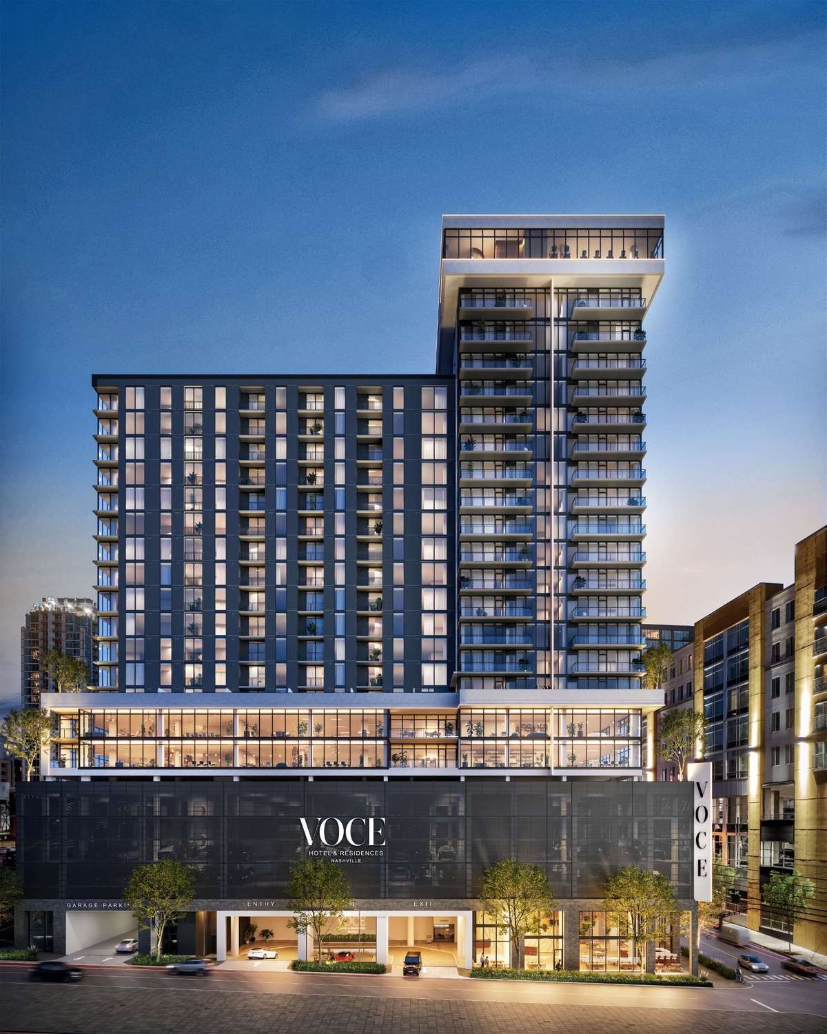 VOCE owners will have access to concierge, valet, pet-sitting/walking, housekeeping, and room service, as well as an expansive health and wellness center, a luxurious boutique spa, two restaurants, and a 25th level rooftop pool.