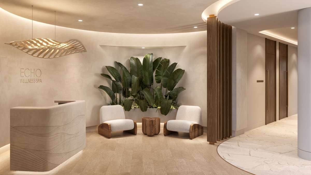 VOCE residences offer spacious studio, one, two, three-bedroom, & penthouse floor plans. Pricing subject to change without notice. Actual finishes, materials, dimensions, and features depicted in this rendering are subject to change without notice.