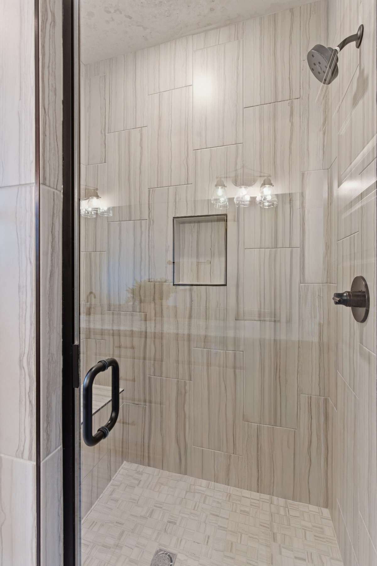 Primary suite bathroom shower
