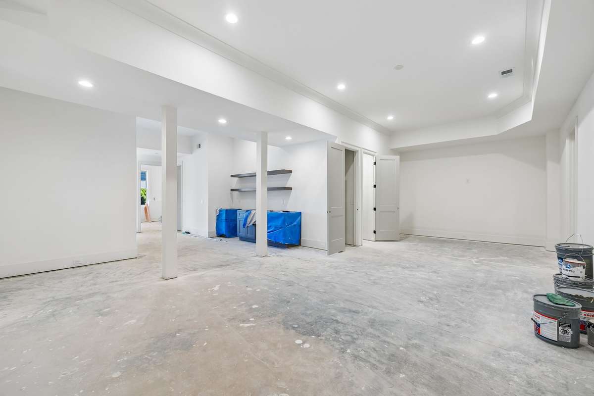 Basement construction almost complete