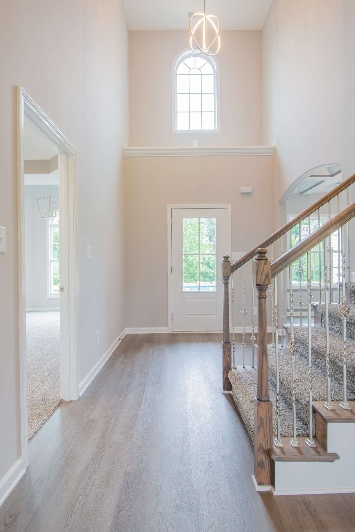 2 Story Entry Foyer with an Elegant Chandelier!