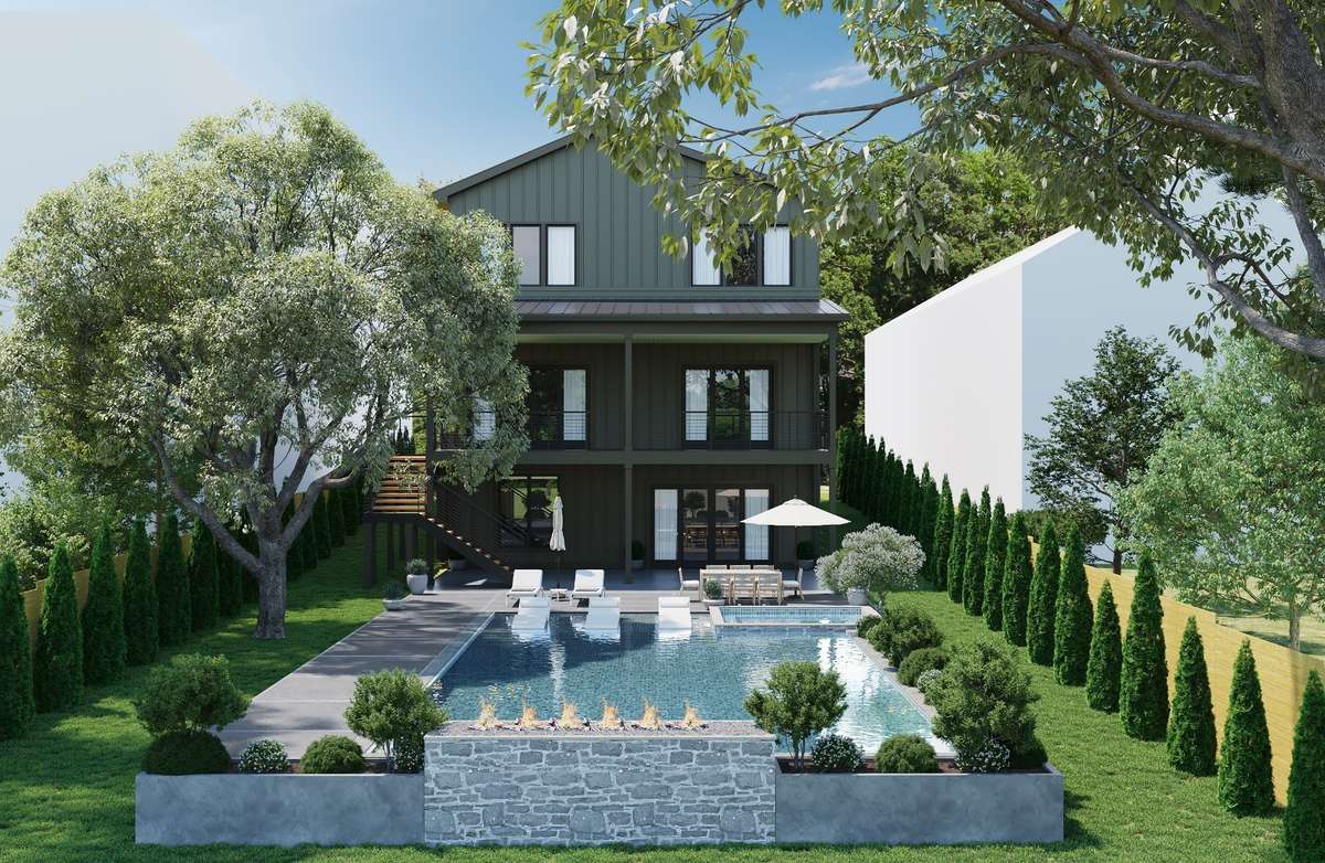 Pool rendering to show the true potential of this backyard!